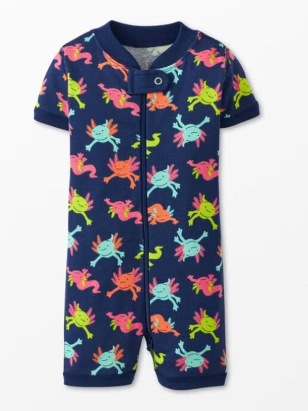 Hanna Andersson Baby Print 2-Way Zip Shortie Sleeper